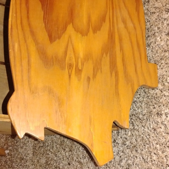 True Vintage Wooden Pig Shaped Cutting/Serving Board - Natural Honey Tone 15 X 9 - Picture 2 of 5